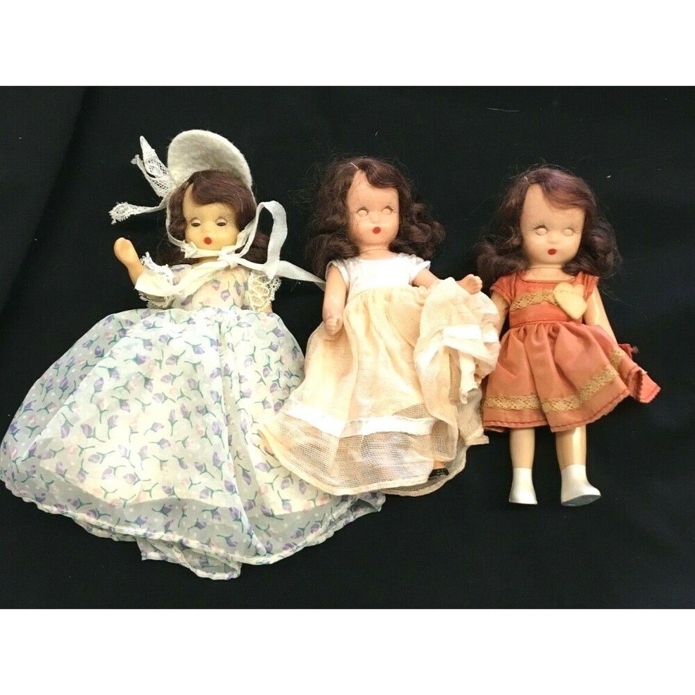 Nancy Ann Storybook Doll Lot of 3 Vintage 1940's HTF Free Shipping